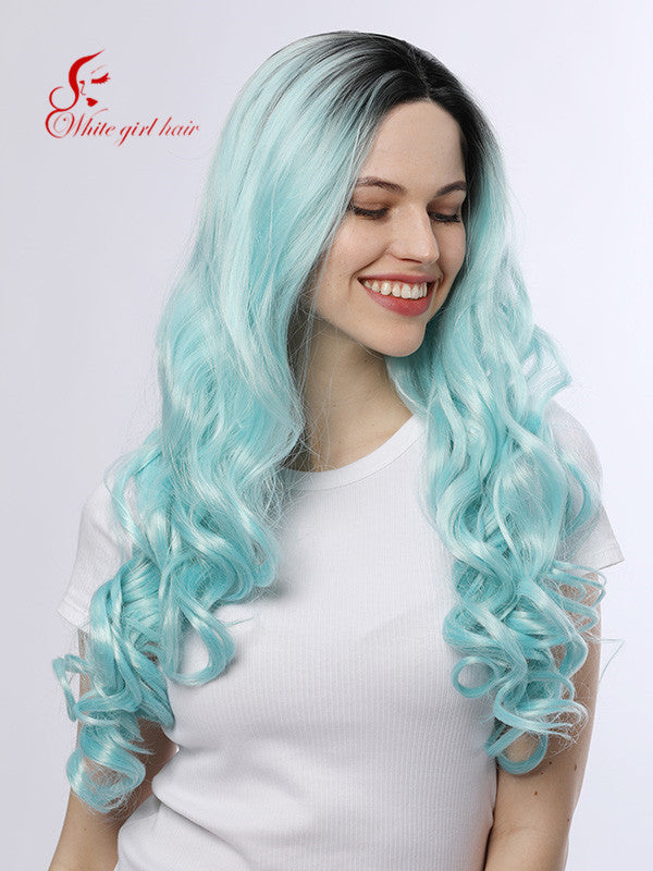 World wide Free Shipping White girl wigs Synthetic lace wigs cute